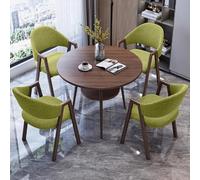 Juego de mesa redonda pequeña con sillas, diseño de doble capa para oficina, cocina, comedor, reuniones de negocios, ideal para descansos de café o salas de reuniones