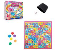 Juego de Mesa Serpientes y Escaleras - Edición Mágica | Juego de Mesa mágico de Unicornios para Toda la Familia | Juegos de Mesa Infantiles Serpientes y Escaleras de Unicornio | Partir de 3 años.