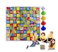 Juego De Mesa Serpientes Y Escaleras | Set de Juegos de Viaje Plegable | Juego Portátil con Diseño Compacto para Familias Niños Fiestas Viaje