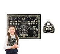 Juego De Mesa Spirit - Decoración Elegante De Madera Fiesta De Halloween Para Adolescentes | Sala De Estar De Caza De Fantasmas Con Planchette Parlante | Libro Guía De Mariposas Para Estudiantes De Co