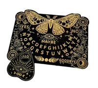Juego de mesa Spirit: juego de comunicación de letras de madera, tablero de oráculo del, panel de conversación de sesión de mensajes, herramienta de adivinación de madera grabada | Tableta de