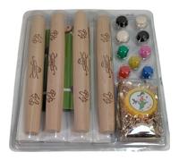 Juego de mesa tradicional coreano YUT Nori, tapete serigrafiado y palos de madera, juego familiar y de fiesta