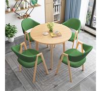 Juego de mesa y silla de negociación para oficina, recepción, pequeña sala de conferencias y comedor, mesa de café y cocina, diseño moderno (color: 40)