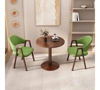 Juego de mesa y silla de oficina compacto para espacios pequeños, perfecto para conferencias, comedores, ideal para reuniones y negociaciones, diseño que ahorra espacio