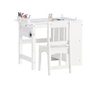 SoBuy Juego de mesa y silla infantil madera blanco