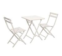 Juego de mesa y silla plegables de 3 piezas, mesas de café de hierro al aire libre para el hogar, balcón, terraza, cafetería y tienda de té con leche, muebles de comedor portátiles