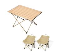 Juego de mesa y sillas de camping, mesa de picnic plegable ligera con 4 sillas portátiles para actividades al aire libre, senderismo, playa y barbacoa