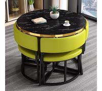 Juego de mesa y sillas de comedor para cocina, oficina y sala de estar, diseño moderno y simple