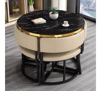 Juego de mesa y sillas de comedor para cocina, oficina y sala de estar, diseño moderno y simple