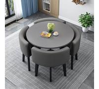 Juego de mesa y sillas de oficina, recepción, mesa y sillas de oficina, pequeñas mesas y sillas de oficina, muebles modernos de comedor para cocina, sala de estar (F)