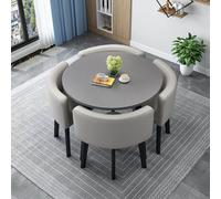 Juego de mesa y sillas de oficina, recepción, mesa y sillas de oficina, pequeñas mesas y sillas de oficina, muebles modernos de comedor para cocina, sala de estar (E)