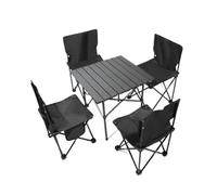 Juego de mesa y sillas de picnic plegables portátiles, equipo ideal para acampar al aire libre para reuniones familiares, barbacoas y actividades de portón trasero