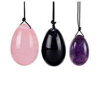 Juego de mezcla de materiales naturales Yoni huevo de jade Ejercicios Kegel Ejercicio Huevo Kegel, conjunto entero