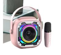 Juego de micrófono y Altavoz: micrófono y Altavoz portátiles, subwoofer pequeño, Sistemas PA de Mano, Boombox al Aire, Equipo de grabación para Adultos y niños