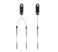 Juego de micrómetros de rosca de alambre de grado tres para medición de diámetro de paso de rosca externa, agujas de calibre de pin de acero al carbono de 0.118 a 0.572 pulgadas (0.433)