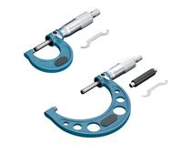 Juego de micrómetros exteriores para maquinistas, graduación de 0 pulgadas, construcción de aleación de acero, rango de 0-25 mm/25-50 mm/50-75 mm/75-100 mm (25-50 mm)