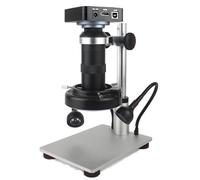 Juego de microscopio de vídeo monocular 4K 48MP 60FPS - Lente multiMP LED USB 130X HDMI for reparación de soldadura de teléfono(E stand)