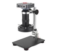 Juego de microscopio de vídeo monocular 4K 48MP 60FPS - Lente multiMP LED USB 130X HDMI for reparación de soldadura de teléfono(D stand)