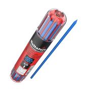 Juego de minas azules para lápiz de carpintero 10 piezas I Hultafors I Con práctico dispensador y fijación por clip I Minas universales de 2,8mm I Para diferentes superficies I 650170