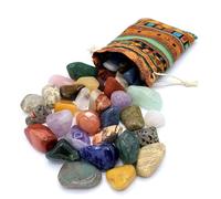 Juego de Minerales y Rocas para Niños | Colección de Piedras Preciosas Naturales | Caja de Minerales Educativa para Niños (L (2.5-3.5cm))