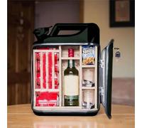 Juego de mini armario de bar, armario creativo para whisky y caja de almacenamiento, diseño elegante para el hogar y regalo, ideal para hombre, papá, marido o novio