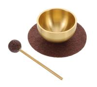 Juego de Mini Cuencos Cantores de Metal, 1 Set para Meditación | Mazo, Cojín y Guía de Uso, Apto para Terapia de Sonido, Enfoque Mental y Práctica de Yoga