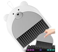 Juego de mini excavadora de polvo y cepillo, pequeño conjunto de excavadora de polvo y cepillo | Mini portátil con limpiador,Mini escoba de limpieza de escritorio, de