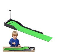 Juego de Mini Golf Portátil - Juego de Entrenamiento de Terciopelo, Plataforma Base De Goma, Pieza de Escritorio ?G, Diseño Automático de Retorno | Conveniente Accesorio De Ejercicio Para Hogar