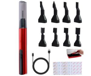 Juego de mini lijadora alternativa, bolígrafo de lijado eléctrico recargable por USB, mini lijadora con protección contra sobrecarga, bolígrafo de lijado ajustable de 3 engranajes y 8 cabezales para