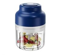 Juego de mini picador de ajo eléctrico 2025, picador de alimentos inalámbrico recargable por USB, picadora de alimentos inalámbrica de 23 W para ajo/cebolla/chile/jengibre/carne/verduras, molinillo de