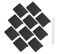 Juego de Mini Pizarra 10 Piezas de Plástico Reutilizable Negro Pequeños Letreros de Pizarra para Bodas Salón de Uñas Números de Mesa Etiquetas de Nombres Tarjetas de Lugar