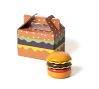 Juego de mini platos de cerámica para salsa (6 piezas), bonitos platos de postre estilo Hamburgo y cuencos para aperitivos con tapa. Regalo novedoso de vajilla.