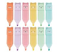 Juego De Mini Resaltadores De 12 Piezas, Lindos Resaltadores Para Niños, Marcadores Fluorescentes Multicolores, Juego De Papelería Para Estudiantes, Adecuado Para Oficina, Escuela