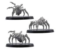Juego de miniaturas de arañas gigantes, 3 figuras de monstruo araña para juegos de rol de mesa, criaturas de fantasía de 32 mm, DnD, Pathfinder, juegos de guerra, miniaturas de camino forjado, modelos
