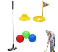 Juego de minigolf al aire libre para niños | Juego de juguetes de golf de patio portátil para niños - de juguetes de golf con pelotas de entrenamiento, equipo de palos para