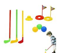 Juego de minigolf al aire libre para niños,Juego de juguetes de golf de | patio portátil para niños - Juego de ejercicios de interior con equipo de pelota de golf y palos de entrenamiento, juego de j