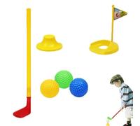 Juego de minigolf al aire libre para niños | Juguetes de golf portátiles al aire libre para césped | Juego de palos de golf, regalos de cumpleaños para niños pequeños, pequeños para césped, jardín