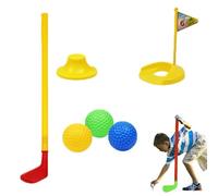 Juego de minigolf al Aire Libre para niños,Kit de Juguetes de Golf para niños - Juego de Juguetes de interacción Entre Padres e Hijos para pequeños, para césped, jardín, Patio, Patio