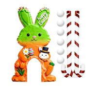 Juego de Minigolf de Pascua Actividad De Pascua Portátil | Campo de Golf para con Bolas y Palos para Reuniones de Niños y Adultos en Salón Dormitorio o Cuarto de Juegos