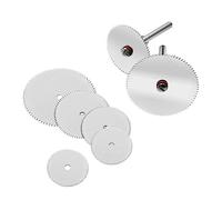 Juego de minihojas de sierra Circular de Metal de rebanada de acero inoxidable de 6/11 Uds., disco de corte de madera for herramientas rotativas Dremel con mandril(6pcs)