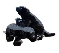 Juego de minijuego de criaturas de animales salvajes, modelo de animales de safari, diseño de tejón de miel suave, juego educativo de figuras de animales, ideal como regalo