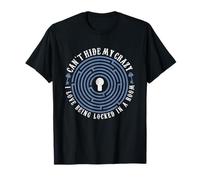 Juego de misterio Crazy I Love Being Locked Escape Room Camiseta