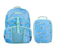Juego de mochila y lonchera de 16 pulgadas para la escuela y viajes, Disney Stitch Blue, 41 cm