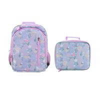 Juego de mochila y lonchera para niños pequeños de 16 pulgadas para la escuela y viajes, Disney Daisy Florals