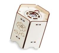 Juego de modelo de humidificador compacto, proyecto de construcción de madera con pieza de nebulización, cable de caja de batería y uso de manualidades científicas en el aula para práctica guiada
