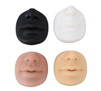 Juego de Modelos de Labios de Silicona, Textura Realista, Exhibición de Perforación de Labios, Tono de Piel (color), Suministros de Tatuaje de 4 Piezas para Principiantes