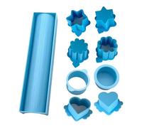 Juego De Moldes Circulares Para Cake, Diseño Impreso En 3D Apto Para Alimentos, 5 Piezas, Molde Para Cake Con Bandeja De 23 Cm, Cortador Y Empujador De Pasteles, Kit De Herramientas