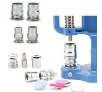 Juego de moldes de botones hechos a mano cubiertos con tela para máquina de prensado a mano (1,5 cm, 1,8 cm, 2,3 cm, 2,5 cm)