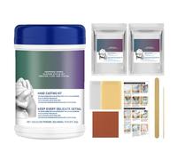 Juego de moldes de mano para parejas, molde de mano de yeso, moldeador de formas de mano - polvo de alginato seguro para moldear formas para parejas, adultos, niños, bodas, amigos