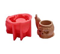 Juego de moldes de pulpos de caracol para soportes de bolígrafos con arte de calavera y en yeso Planificador de escritorio único